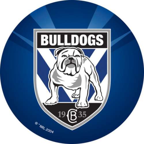 Bulldogs NRL Edible Icing Image - Round - Click Image to Close